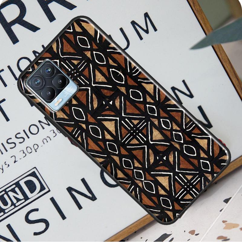 

African Wax Print Design For Realme GT Neo 2 GT Master C21 C3 8i 7 8 Pro Case Cover For OnePlus 9R 8T Nord2 9 Pro OnePlus 9RT