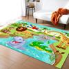 Jungle Cartoon Animal Carpet Giraffe Lion Carpet Living Room Decoration Large Rug Bedroom Child Crawling Mat Bathroom Bath Mat