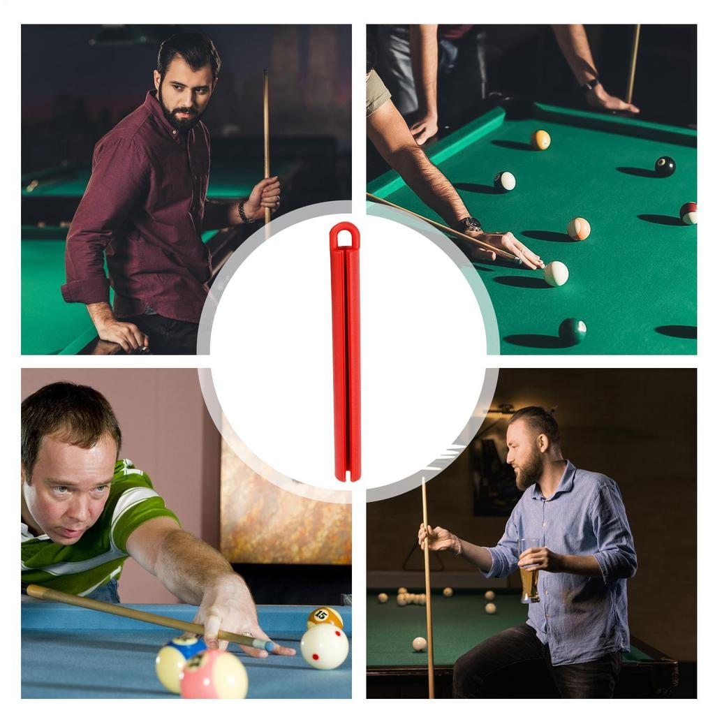 Billiards Pool Cue Clips Pool Cue Clamps Display Hangers Billiard Supplies Long Cue Stick Holder Pole Storage Holder Rubber