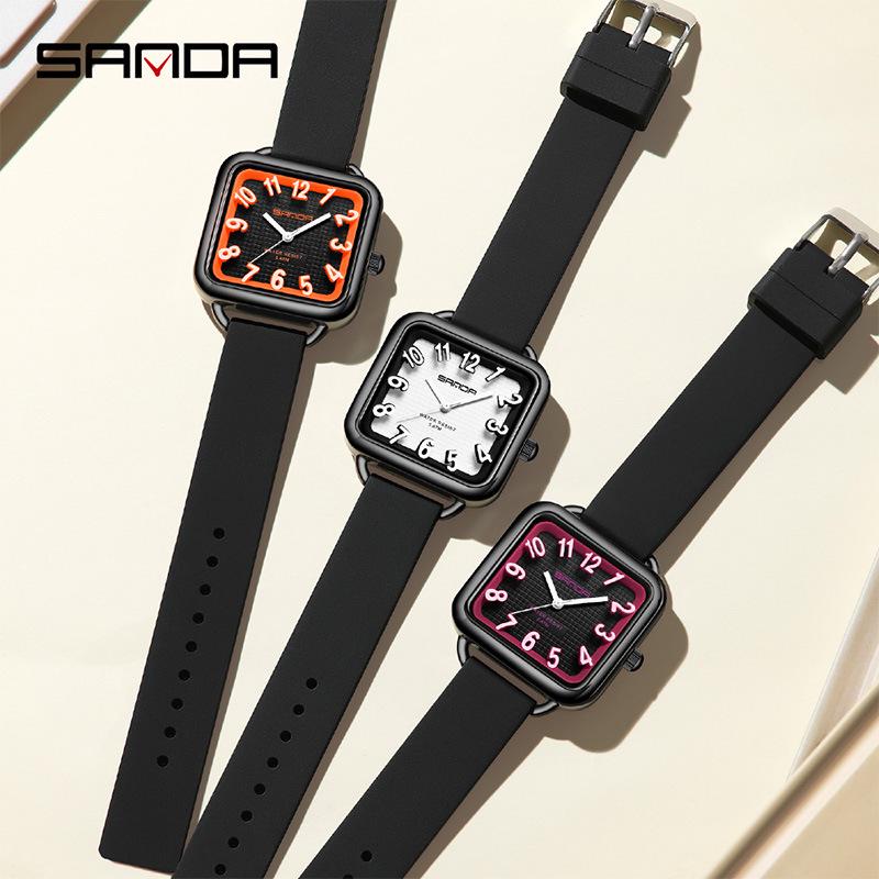 SANDA Student Quartz Exam Watch - Waterproof, Simple Design