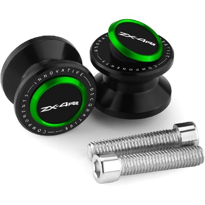 Motorcycle M8 Swingarm Spools Slider Compatible With K.awasaki ZX4RR 2023 2024 2025 2026 | Swing Arm Stand Screws Bobbins ZX-4RR ZX 4RR ZX400