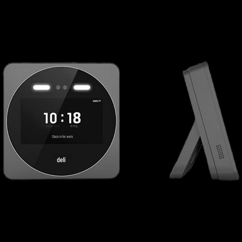 Deli Smart Cloud Facial Recognition Time Clock CN plug (adapter included)