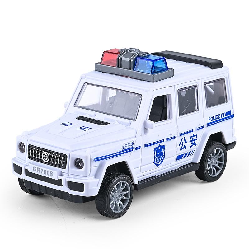 Children's Inertia Police Car Toy Boy Simulation Off-road Drop-resistant Fire Car Model Gift