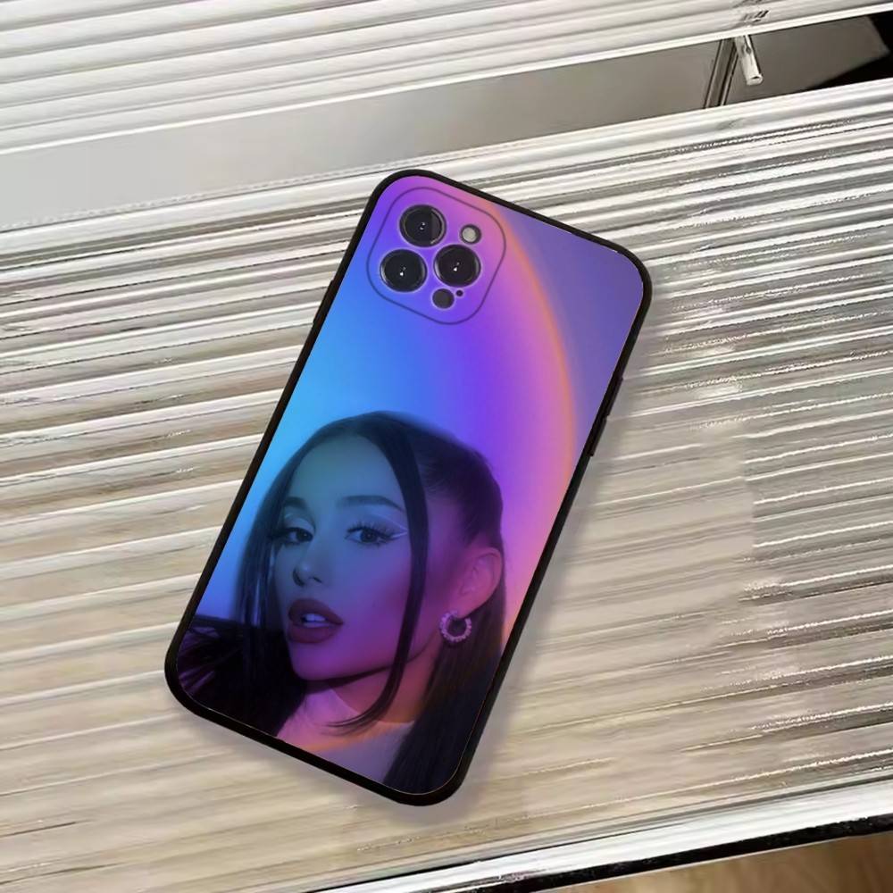 Singer A-Ariana Grande Phone Case For iPhone 17, 16,15,14,13,12,11 Plus,Pro Max, Others Soft Black Cover