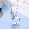 Luxur 925 Sterling Silver Necklace Pendant Shining Zircon High Quality Fashion Jewelry For Women Chain Wedding Birthday Gift
