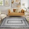 Wohnzimmerteppich Heim Schlafzimmerteppich Geometrischer Teppich Linien Schmutzabweisend Sofa Anti-Rutsch-Pad