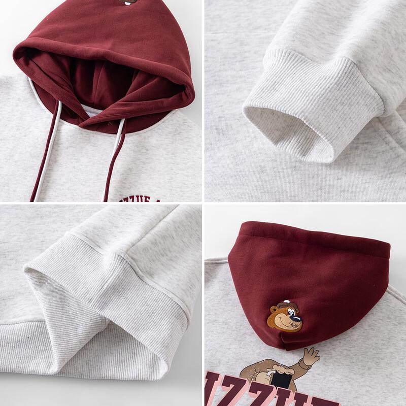 Izzue It Damen Fleecegefütterter Hoodie mit Bärengrafik