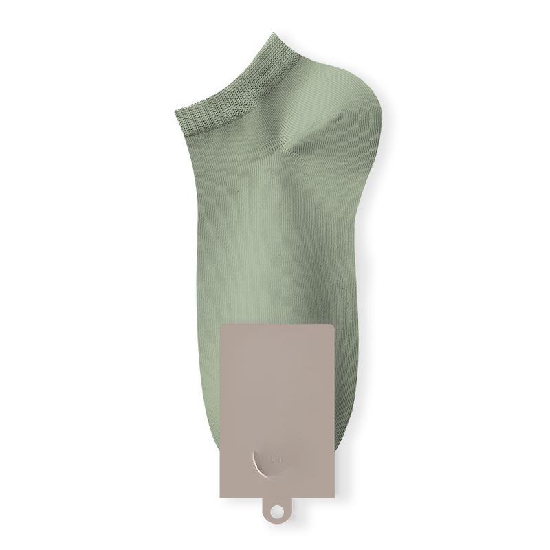 3 Pairs of Men's Spring and Summer Thin Cotton Antibacterial Boneless Breathable Sweat-absorbing Short Boat Socks