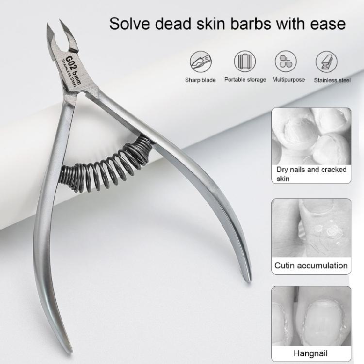 Strumento Pedicure Manicure Portatile Tagliacuticole Cutter Cuticole Unghie Pinzette Cuticole Acciaio Inossidabile Taglia Cuticole Morte