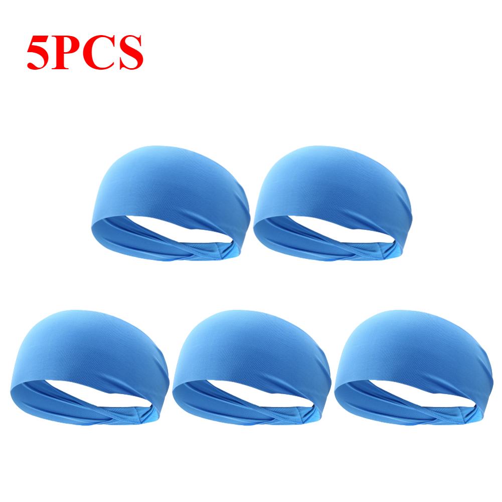1-6PCS Elastic Sports Headband Men Women Fitness Yoga Gym Head Band Anti-slip Breathable Hair Sweatband for Outdoor Running