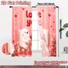 2D Flat Printing  JIT 2pcs   Curtains (Without Rod) Bear Romance Contemporary Popular Curtains Yarn Curtains All Seasons Perfect