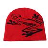 Knitted Hat Niche Design Frog Jacquard Cover Ear Protector Cold Hat Autumn and Winter Warm Hip Hop Wool Hat