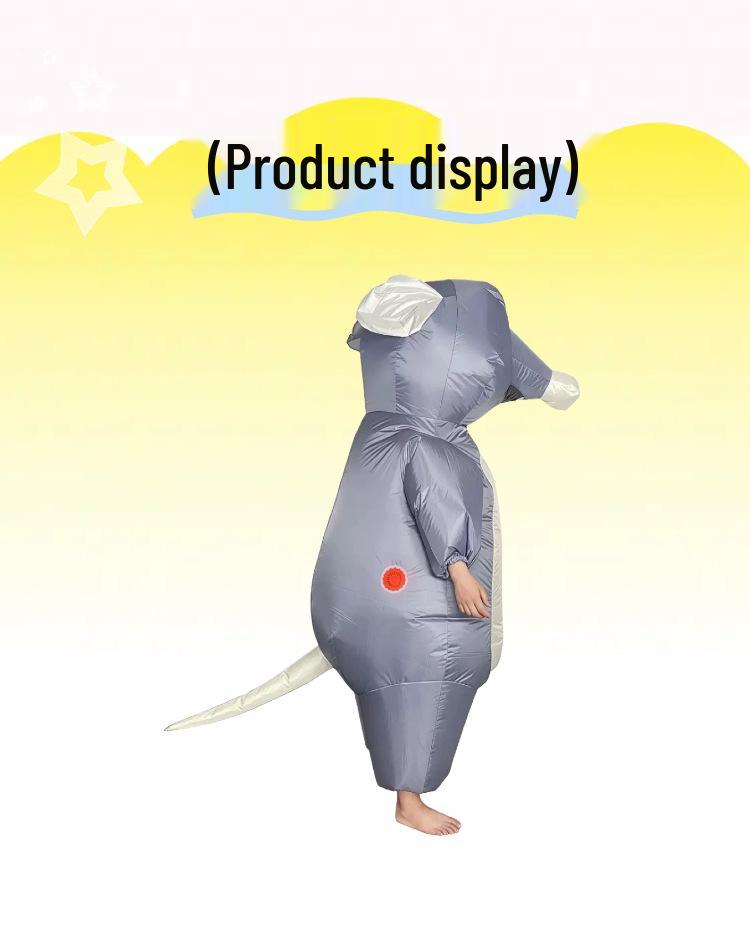 Creative Halloween Cartoon Mouse Inflatable Costume for Kids.