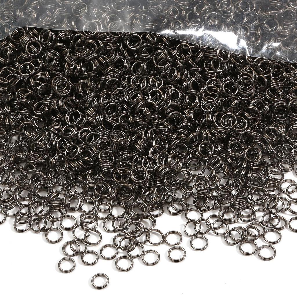 200-500Pcs Iron Double Ring Jump Ring For DIY Necklace Bracelet Jewelry Making Craft Accessories