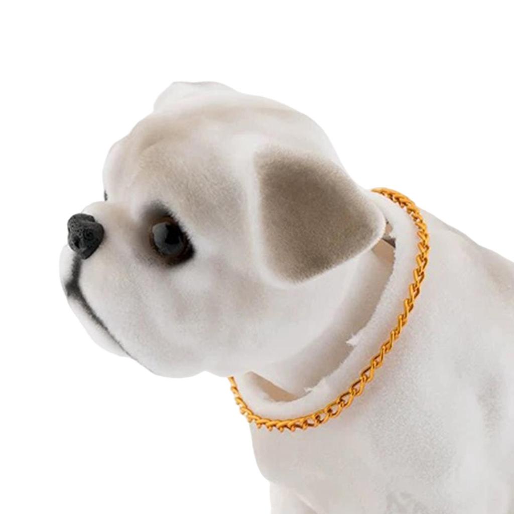 Dog Figurine for Vehicle Dashboard, Interior Accessories for Pet Lovers, Gift for Office Space
