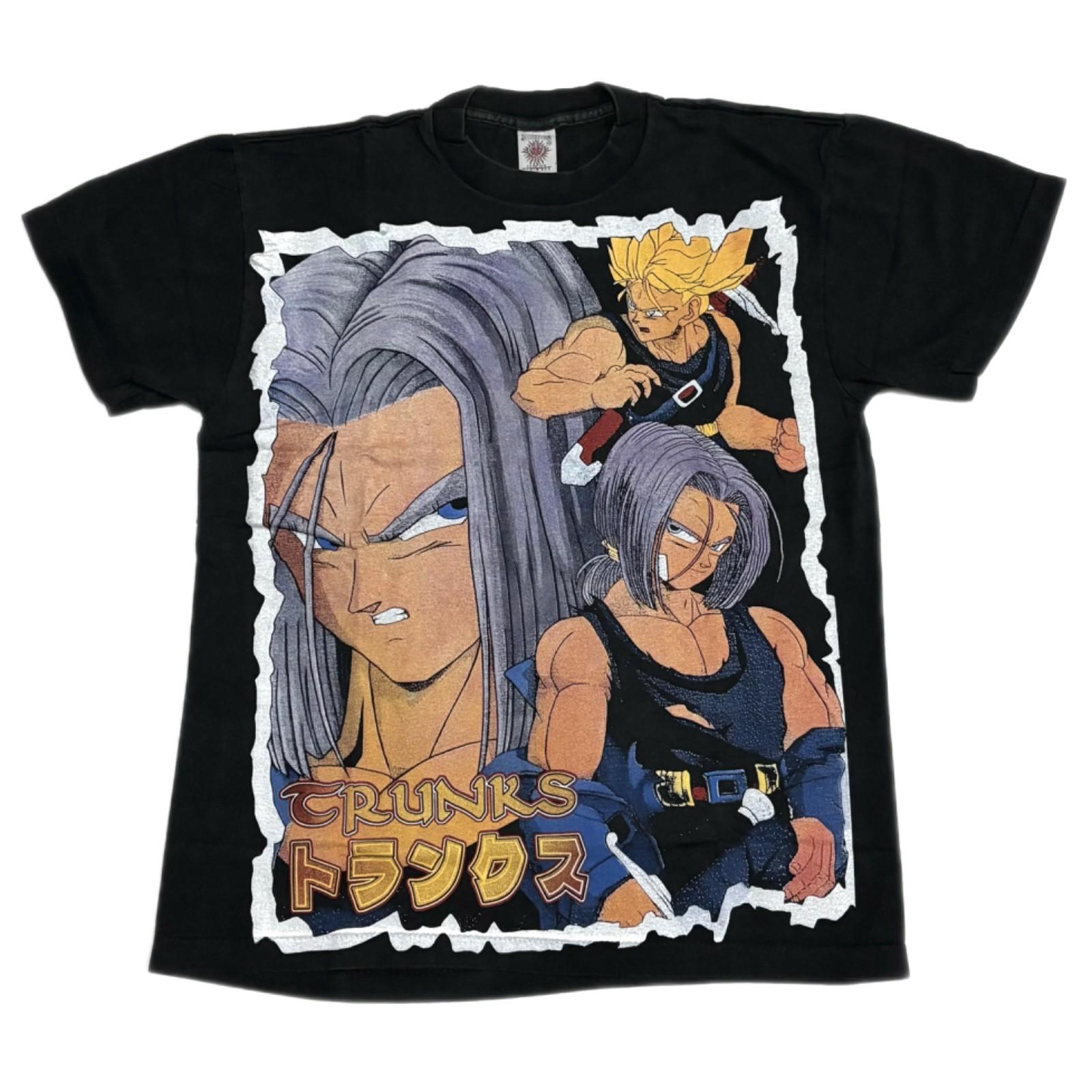 Dragon Ball Z Trunks Goku Super Saiyan AOP Vintage Anime Sz.L REPRINT Unisex T-Shirt M