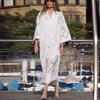Lace Milk Silk Loose Medium Long Solid Color Dress