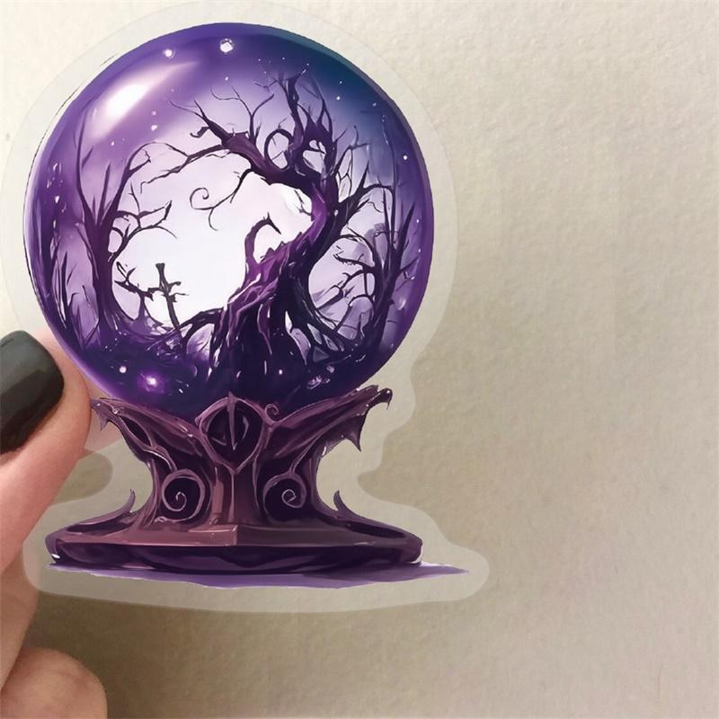 50PCS Cartoon Magic World PET Sticker Aesthetic Transparent Decoration Scrapbooking DIY Hand Accounting Supplies