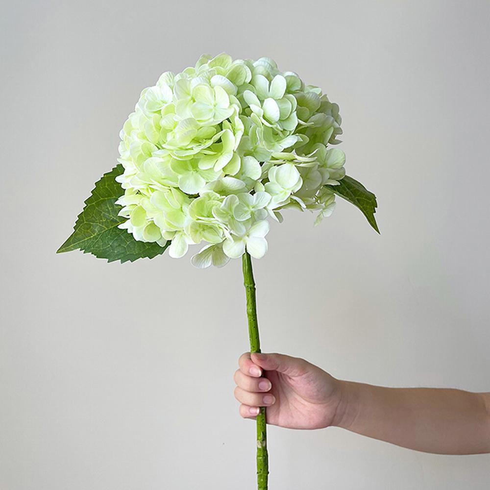 Green Hydrangea Artificial Flowers Like Real Hydrangea Flowers Decoration Wedding Arrangement Flowers Decor Bridal Bouquet 3Pcs