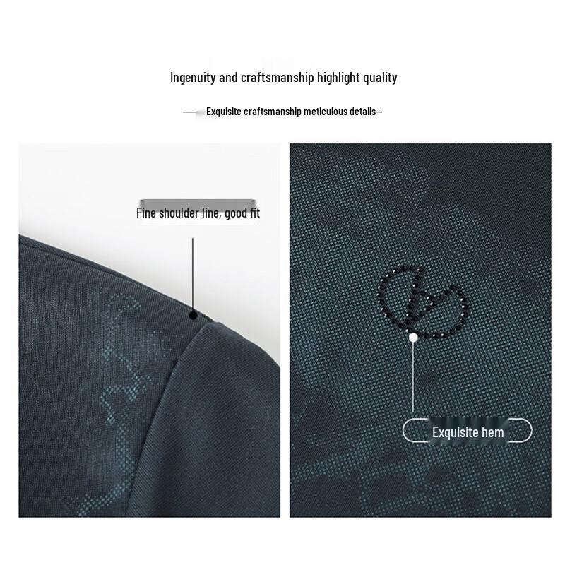 Romon Men's Short Sleeve Ice Cool Breathable T-Shirt