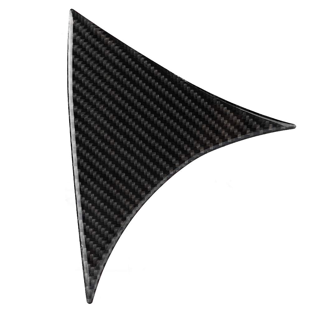 EBTOOLS 2pcs Rear Window Spoiler Side Wing Cover Carbon Fiber Car Replacement Rear Window