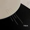 Accessories for Women Long Tassel Threader Earrings for Women Wave Shaped Simple Long Chain Earring Wedding Party Zircon Gift
