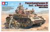 Tamiya 1/35 Scale Limited Edition German Panzer IV Ausf. F and Messenger Bike Set, North African Front, Plastic Model Kit 25208