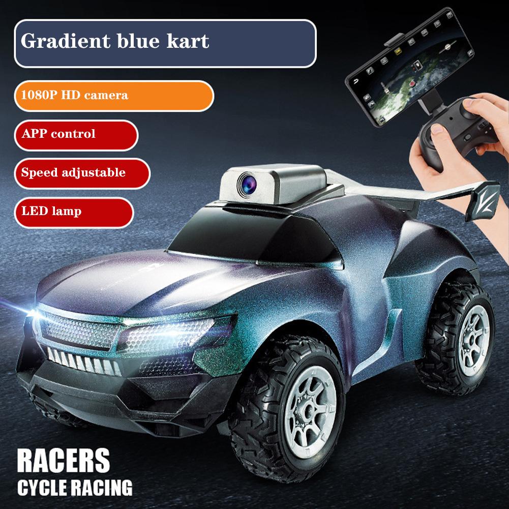 1:20 RC Car With 1080P HD Camera 2.4Ghz WiFi FPV High Speed Remote Control Truck With App Control LED Light