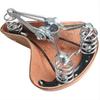Lishi Vintage Leather Bicycle Saddle with Triple Springs