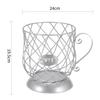 Coffee Pod Vegetable Mesh Holder Universal Cup Shaped Storage Basket Sturdy Large Capacity Steel Container Home Cafe