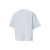 Puma Round Neck Solid Color Short Sleeve T-Shirt Unisex Tops Light-Blue Gray 599018-31
