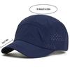 Solid Color Quick-Dry Retro Short Brim Baseball Cap Mesh Breathable Lightweight Summer Outdoor Sports Sunshade Running Cap