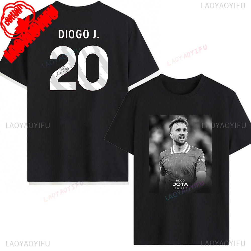 RIP Diogo Jota Tričko Odpočívej v pokoji Diogo Jota Trička Pocta fotbalové legendě Tričko 1996-2025 Pamětní tričko Dárek pro fanouška Bavlněná trička