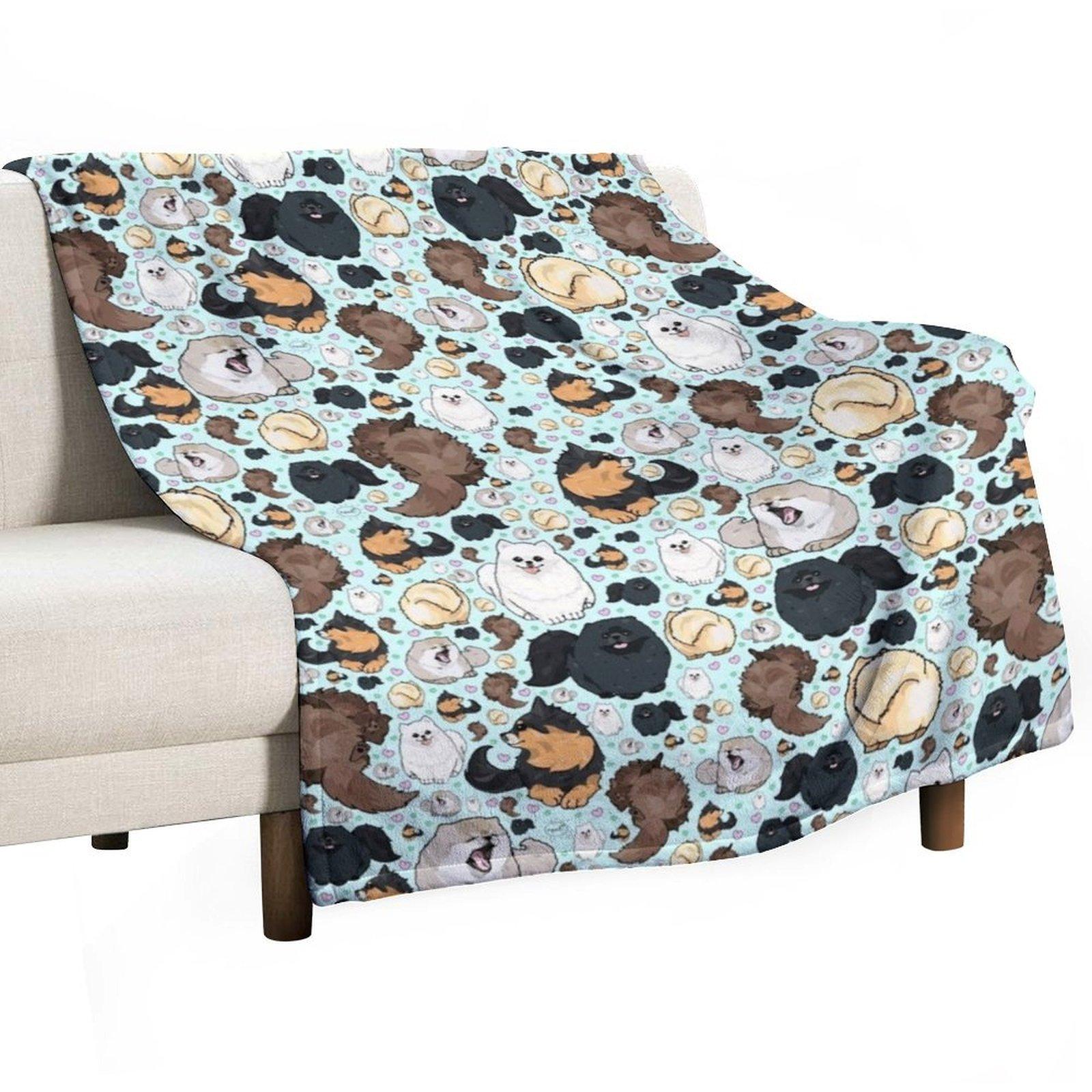 

Померанці Плед Ліжко Модні Фланелі середа Гігантські Покривала для Дивана 30x40in