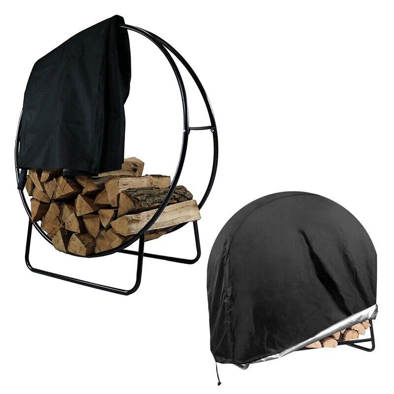 Waterproof Heavy Duty Outdoor Dust Cover for Semi-Circular Firewood Rack Uv Sunscreen Protection Rain-Resistant Storage Solution