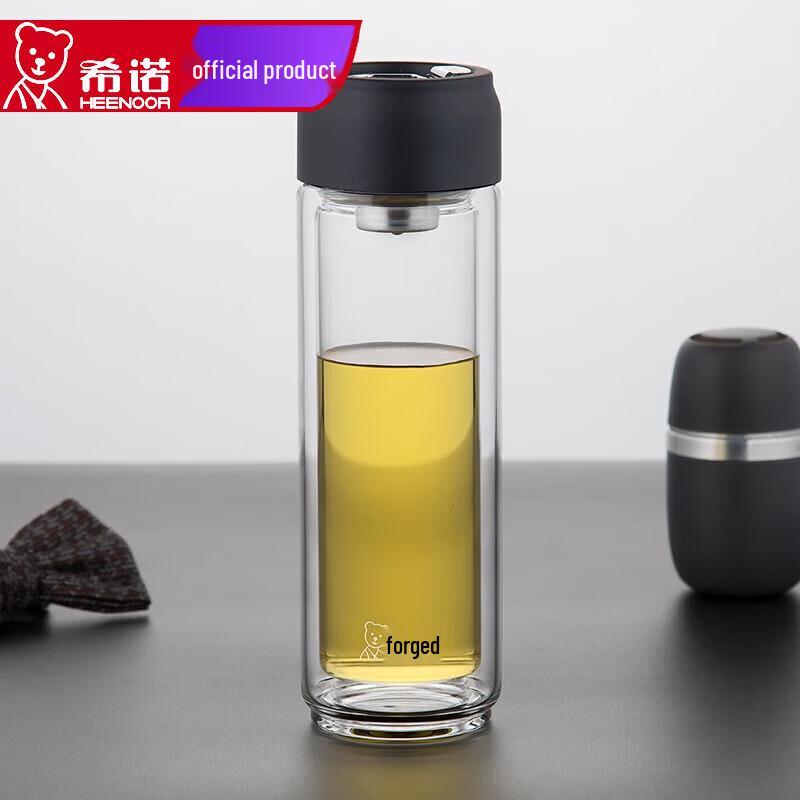 Heenoor Double-Walled Insulated Glass Tea & Water Cup