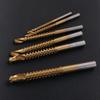 6pcs Hole Opening Grooving Drills Multi-functional HSS Drill Bits 3 in 1 Twist Bore Bits  Carpenter