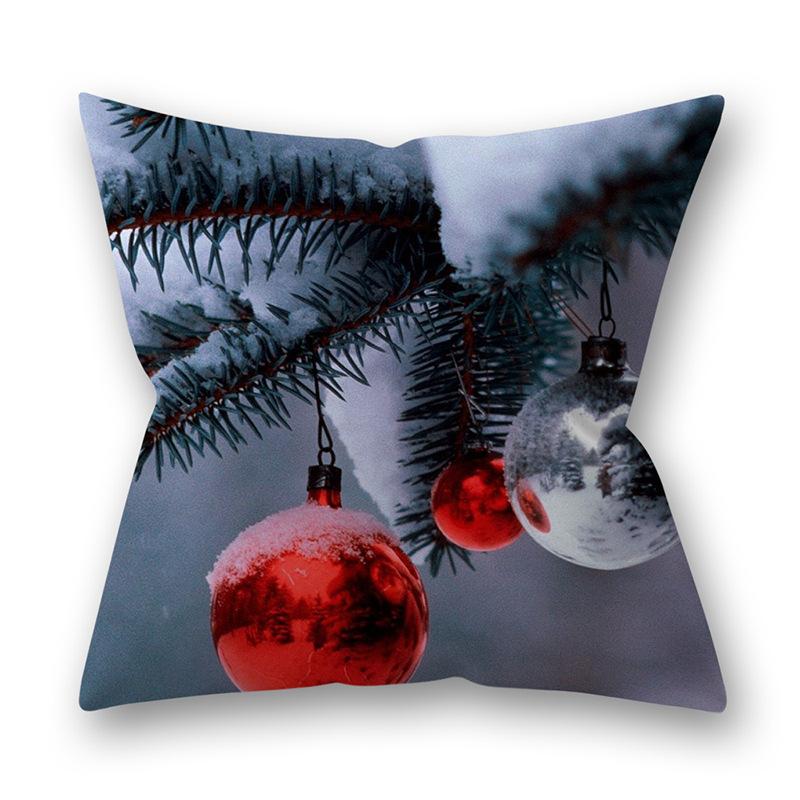 Husa de perna perna de Craciun copac cu fulg de nea imprimat canapea perna decorare perna acasa