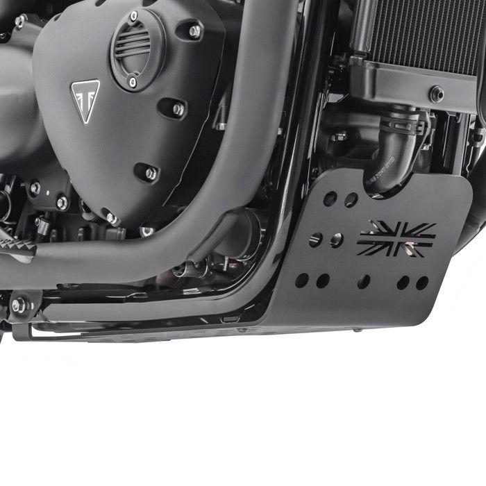 Engine Guard for Triumph Bonneville T120 16-25 Engine Protection Aluminium Noir