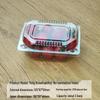 Portable Disposable Transparent Plastic Rectangular Fruit Packaging Box with Lid