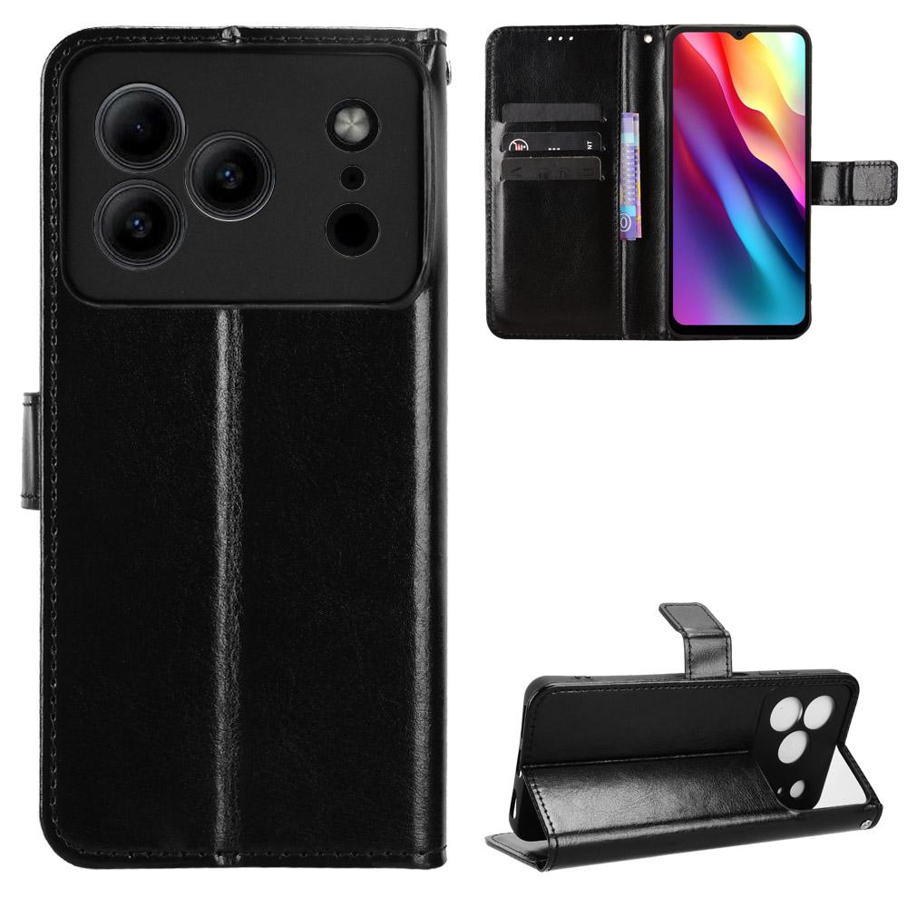 Para Doogee Note 56X/Note 56X Pro Funda tipo cartera con soporte y ranuras para tarjetas – Cubierta de cuero abatible resistente a golpes, al polvo y de uso rudo para negocios