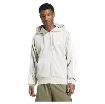 Essentials 3 Stripes Fleece bluza rozpinana na zamek