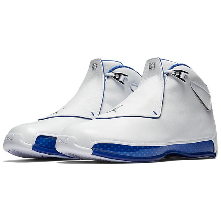 Air Jordan 18 Retro White Sport Royal 2018 AA2494-106