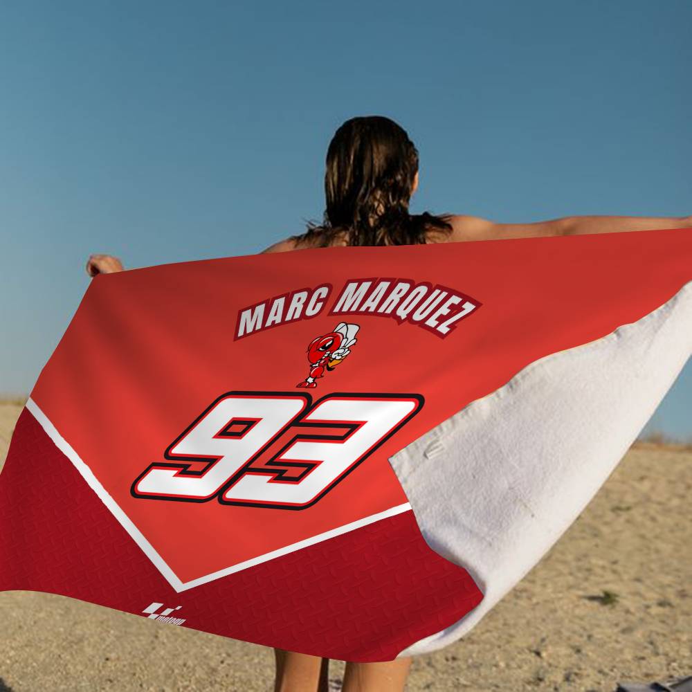 M-Marquezs-s 93 Logo Big Microfiber Beach Towels Quick Dry Towel Sand Beach Towels Pool Towel for Travel Swim Pool Yoga