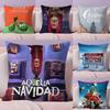 Childrens Comedy Movies A-Arthur Christmas Second Pillow Case Silky Short Plush With Invisible Zipper Dustproof Sofa Cushion