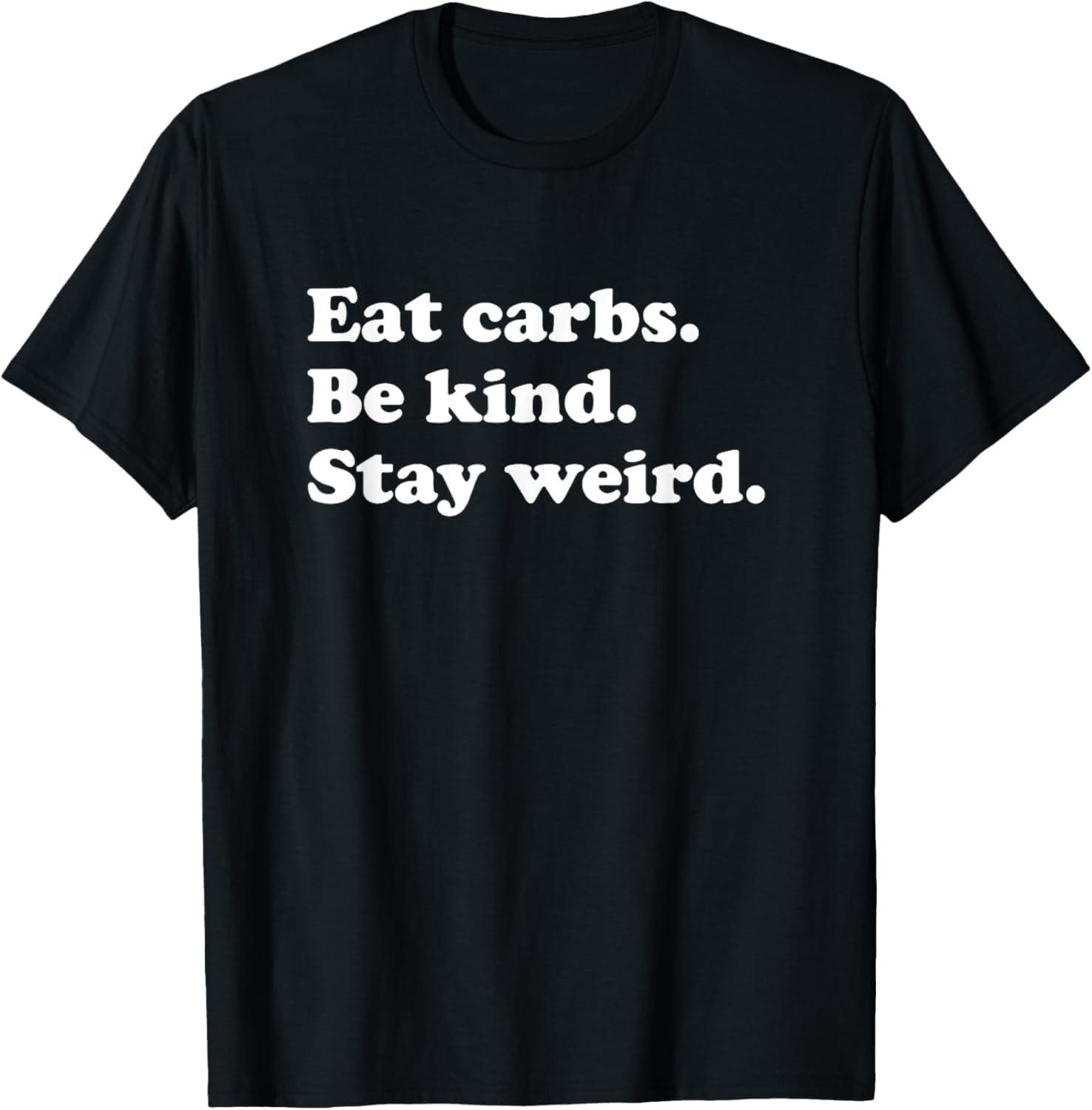 iFreya Men Women Teens Boys or Girls Funny Carbs or Carb T-Shirt XXXXXL чёрный