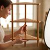 3-Tier Corner Shelf Freestanding Triangular Space-Saving for Small