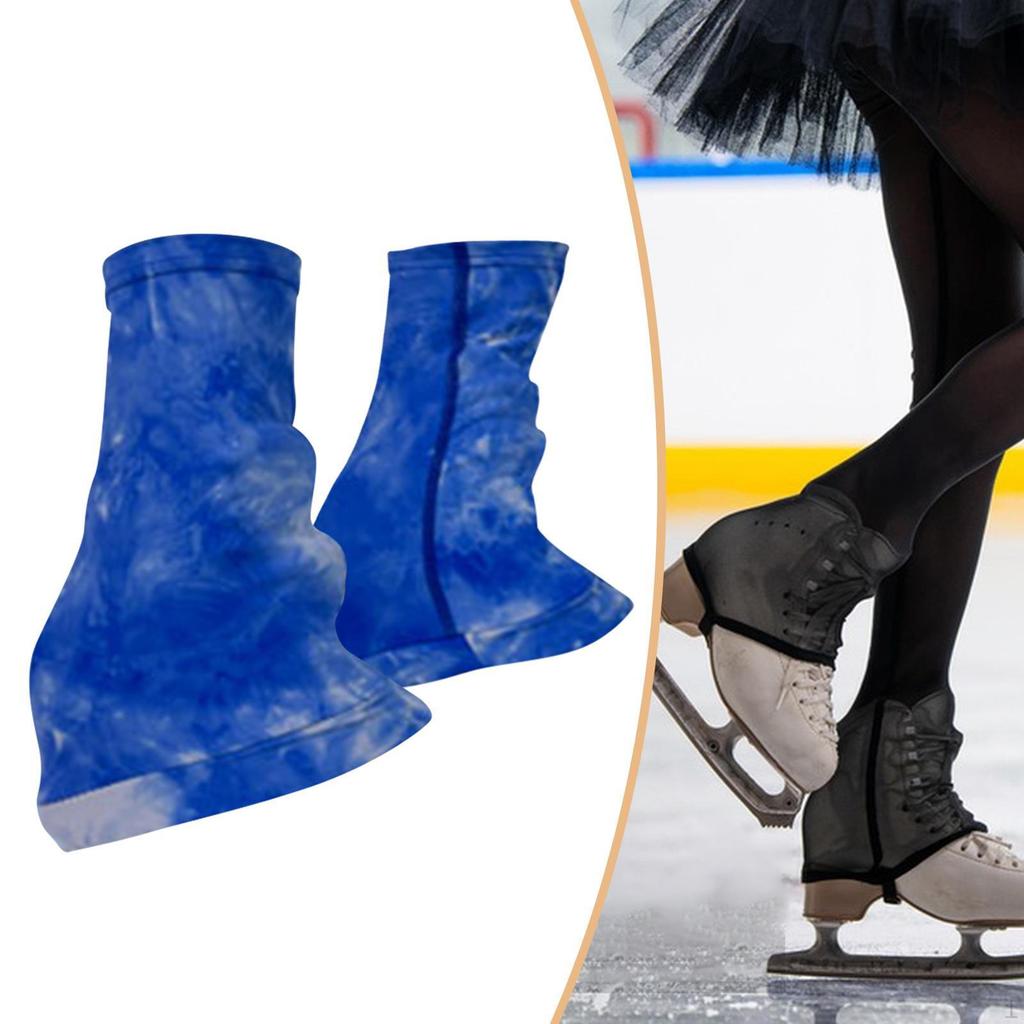 2 Stück Schlittschuh-Beinwärmer Anti-Rutsch-Streifen für Winteraktivitäten Tanz