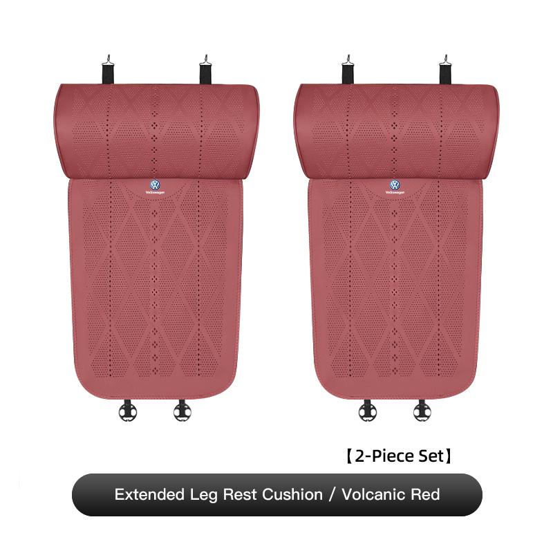 LMN1 VW 2026 Hot Car Seat Leg Support Cushion Breathable Non-Slip Mat Cover For VW GTI Tiguan Passat Golf Polo Magotan ID.3 T5 Arteon