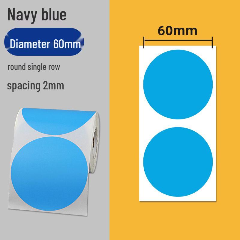 Colorful Self-Adhesive Round Dot Stickers - Writable Small Paper Labels